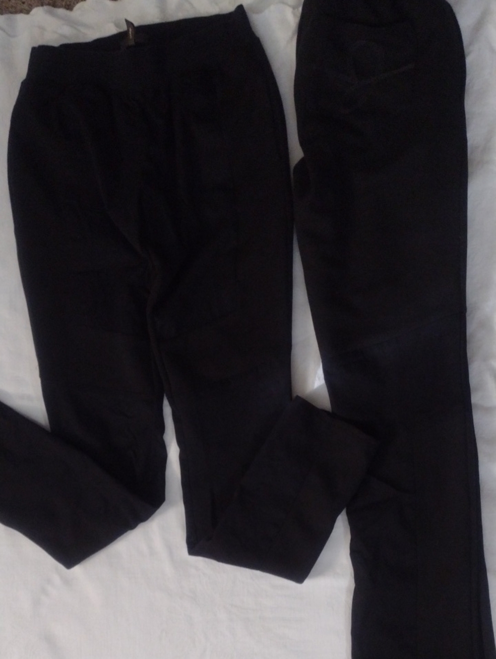 Jaanuu Black Women's Skinny Scrub spandex Pants